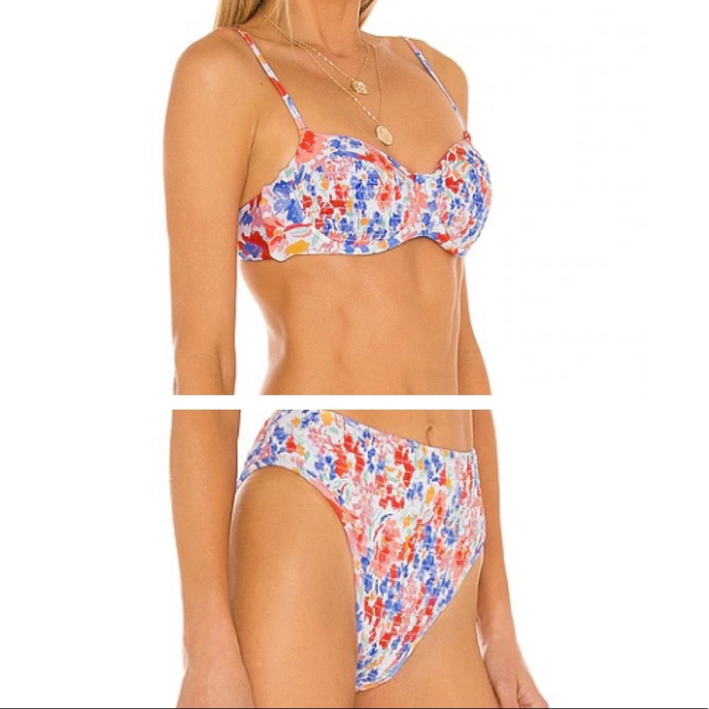 L Space Flowers Forever Bikini Set NWT Small
